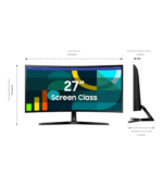 Samsung Monitor curvo Essential S3 (S36GD) de 27 pulgadas - Imagen 4